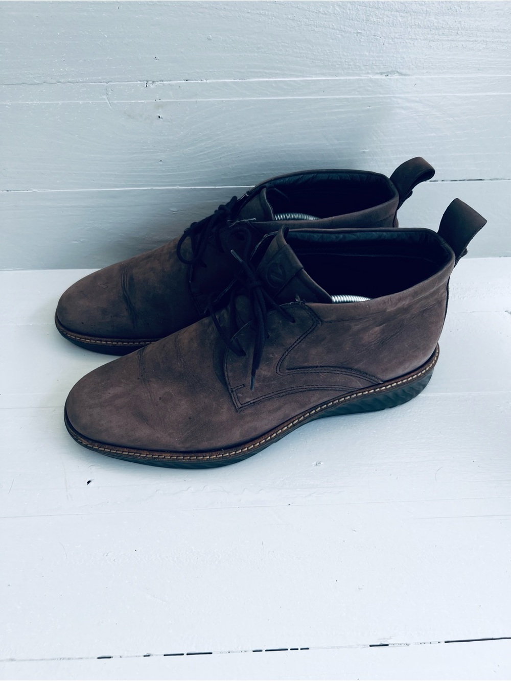 ECCO ST. 1 Hybrid GTX Mens 10 Brown Chukka Boots Outdoors Casual Walking Comfort